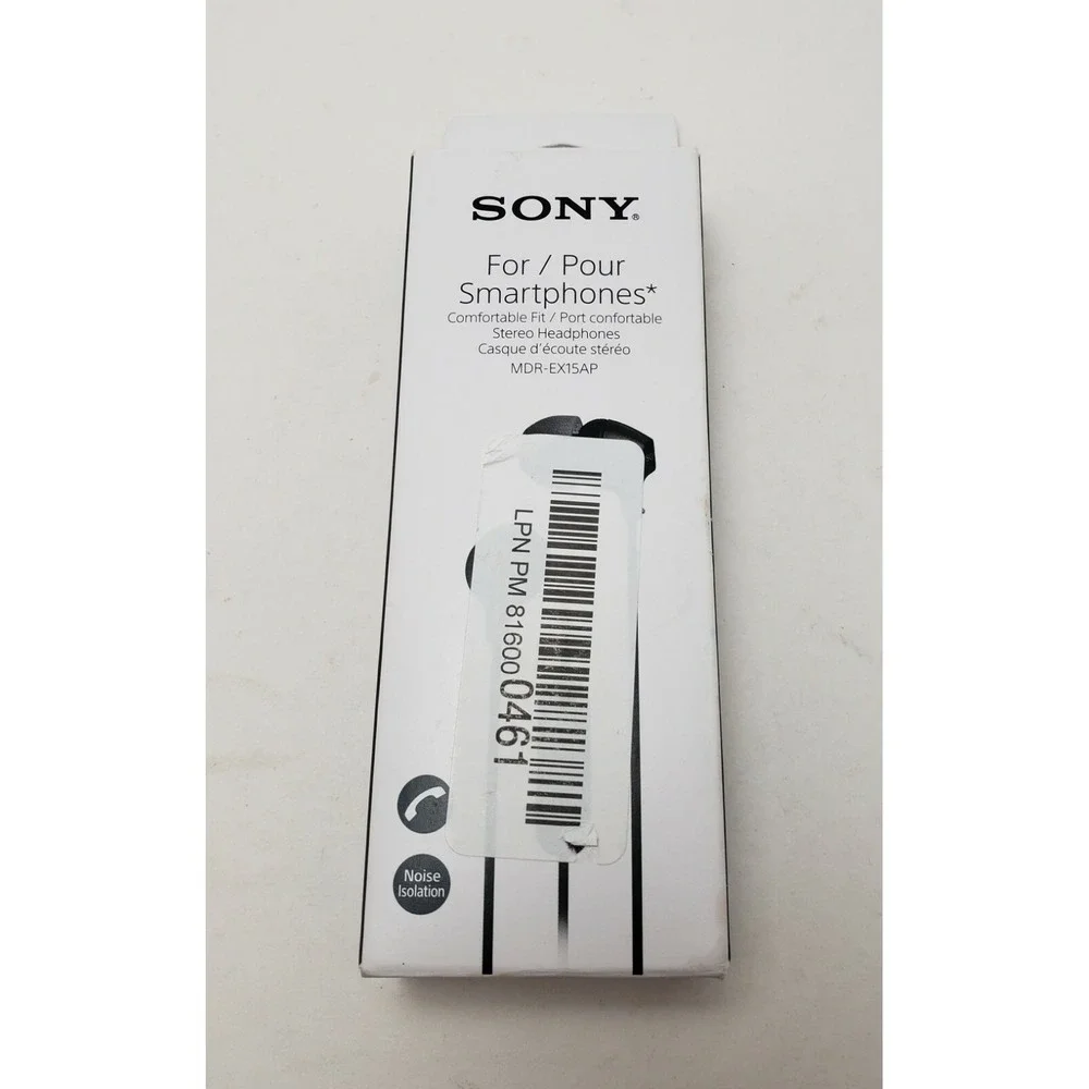 SONY Stereo Headphone Buds Wired for Smartphones MDR-EX15APBZ Black